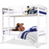 White Convertible Single Bunk Bed for Kids