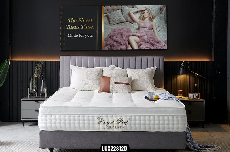 Mattress Medium Bed Euro Top 7 Zone Spring Gel Memory Foam