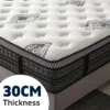 Mattress Plush Firm Bed Euro Top 7 Zone Spring Memory Foam
