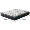 Mattress Plush Firm Bed Euro Top 7 Zone Spring Memory Foam