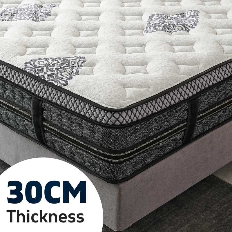 Mattress Medium Firm Bed Euro Top 7 Zone Pocket Spring Foam