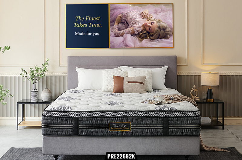 Mattress Medium Firm Bed Euro Top 7 Zone Pocket Spring Foam