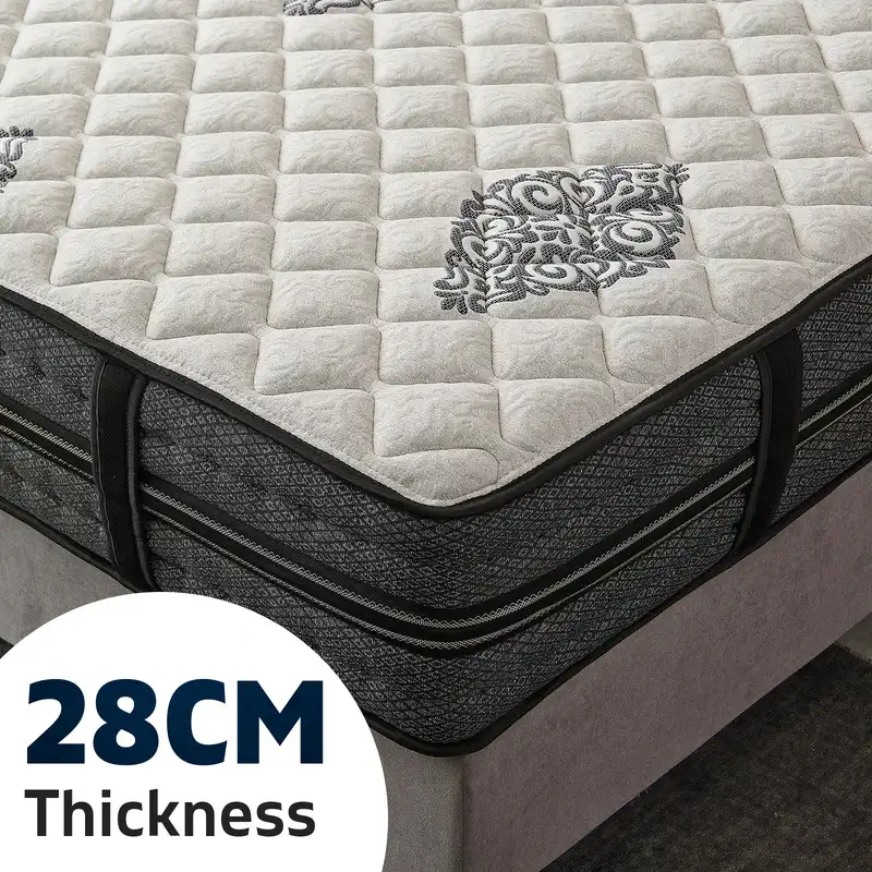 Mattress Extra Firm Bed Wool Tight Top 7 Zone Pocket Spring