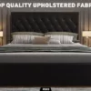 Devon Queen Bed Frame Solid Wooden Mattress Base Platform Black